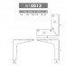 Metalinė koja 0513 H100/chrome Metalinė koja 0513 H100/chrome